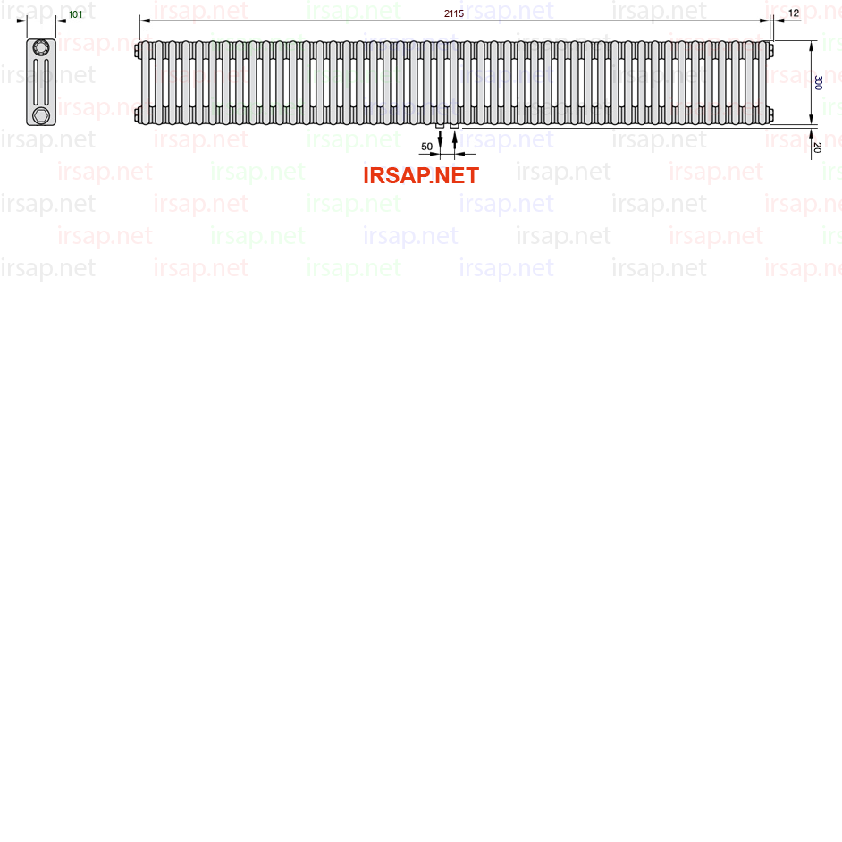Радиатор IRSAP Tesi 30300/47 T50 CL 01